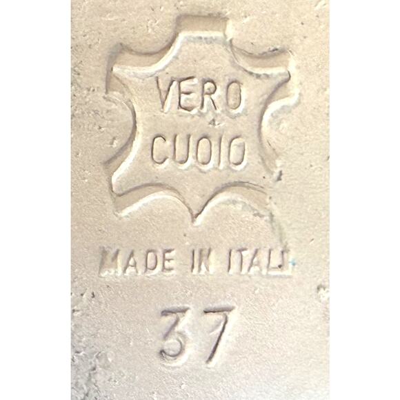 Key Te Italian Black Suede Leather Flats Womens sz 37 US 6.5 Flower Preppy - Picture 4 of 9